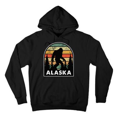 Alaska With A Bigfoot Or A Sasquatch Tall Hoodie