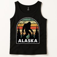 Alaska With A Bigfoot Or A Sasquatch Tank Top