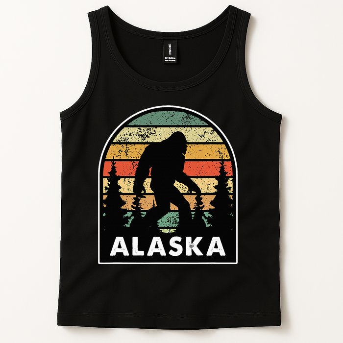 Alaska With A Bigfoot Or A Sasquatch Tank Top