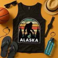 Alaska With A Bigfoot Or A Sasquatch Tank Top