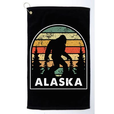 Alaska With A Bigfoot Or A Sasquatch Golf Towel
