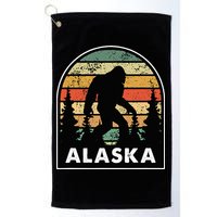 Alaska With A Bigfoot Or A Sasquatch Golf Towel