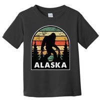 Alaska With A Bigfoot Or A Sasquatch Toddler T-Shirt