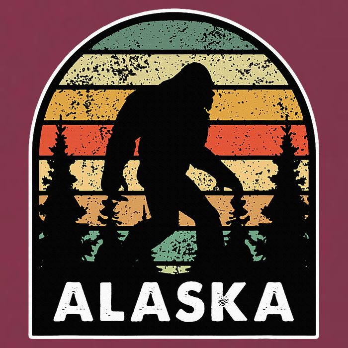 Alaska With A Bigfoot Or A Sasquatch 16oz Travel Tumbler