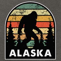 Alaska With A Bigfoot Or A Sasquatch Cotton Canvas Backpack