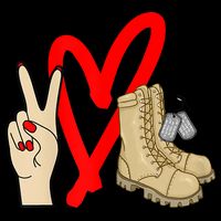 Army Wife Army Girlfriend Love Combat Boots Military V-Neck T-Shirt