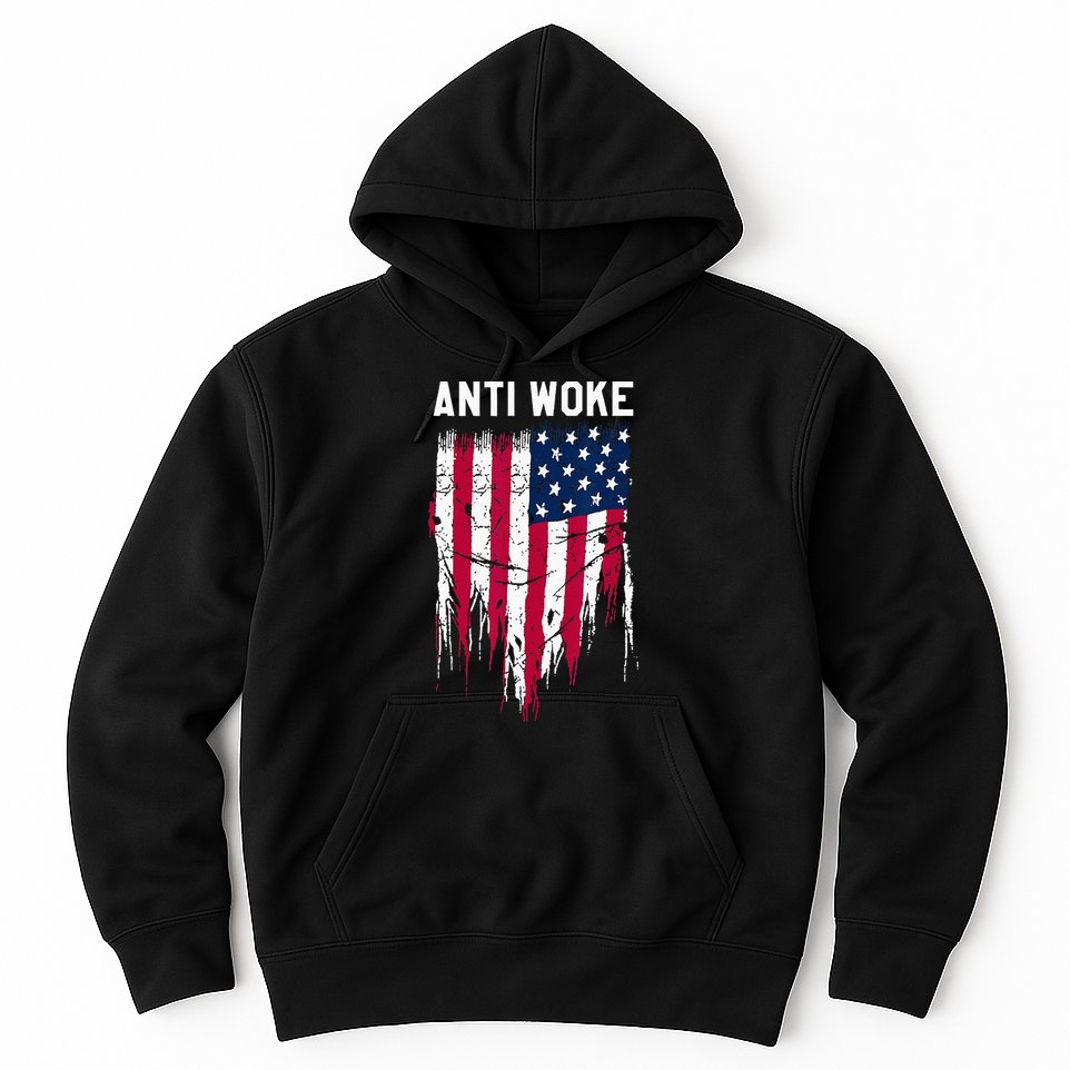 Anti Woke American Flag Patriotic Cancel Cancel Culture Hoodie