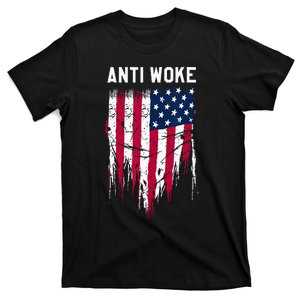 Anti Woke American Flag Patriotic Cancel Cancel Culture T-Shirt