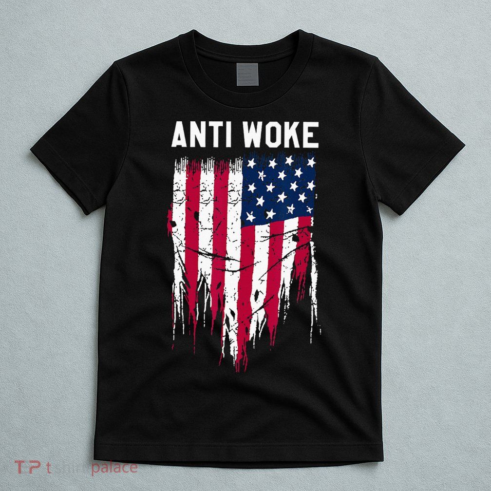 Anti Woke American Flag Patriotic Cancel Cancel Culture T-Shirt