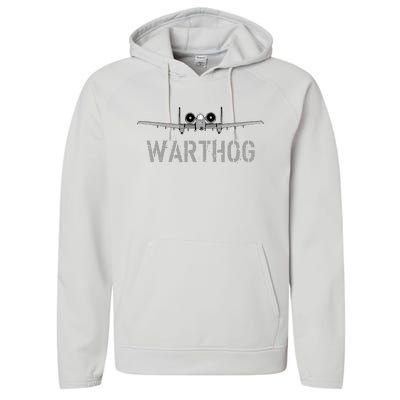 A10 Warthog Attack Jet A10 Thunderbolt Performance Fleece Hoodie