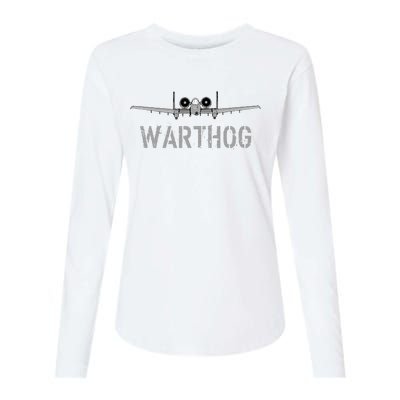 A10 Warthog Attack Jet A10 Thunderbolt Womens Cotton Relaxed Long Sleeve T-Shirt