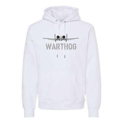 A10 Warthog Attack Jet A10 Thunderbolt Premium Hoodie