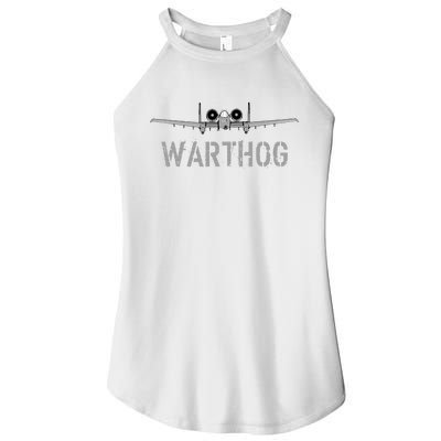 A10 Warthog Attack Jet A10 Thunderbolt Women’s Perfect Tri Rocker Tank