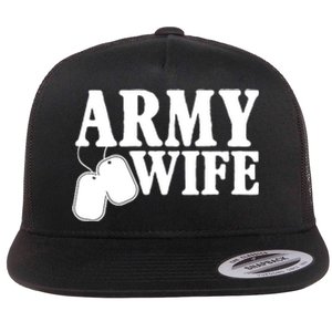 Army Wife Flat Bill Trucker Hat