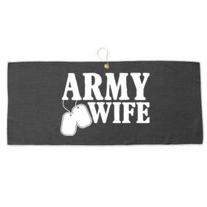 Army Wife Large Microfiber Waffle Golf Towel