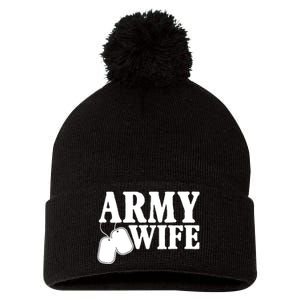 Army Wife Pom Pom 12in Knit Beanie