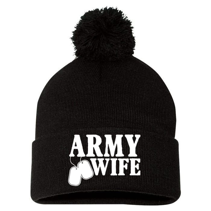 Army Wife Pom Pom 12in Knit Beanie