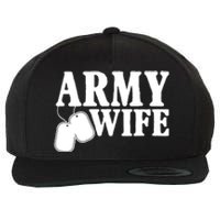 Army Wife Wool Snapback Cap