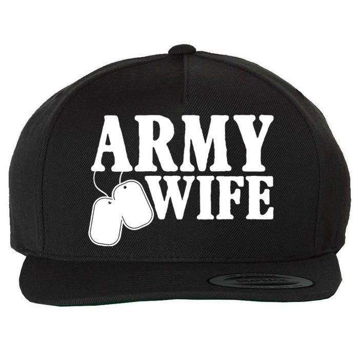 Army Wife Wool Snapback Cap