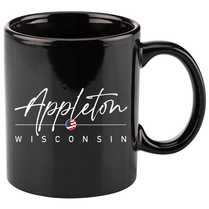 Appleton Wisconsin 11oz C Handle Ceramic Mug
