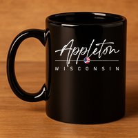 Appleton Wisconsin 11oz C Handle Ceramic Mug