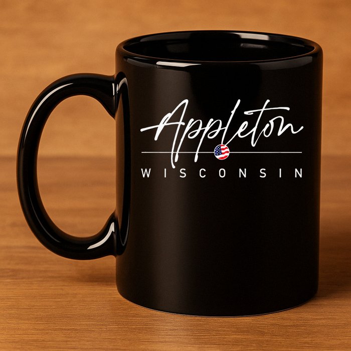 Appleton Wisconsin 11oz C Handle Ceramic Mug