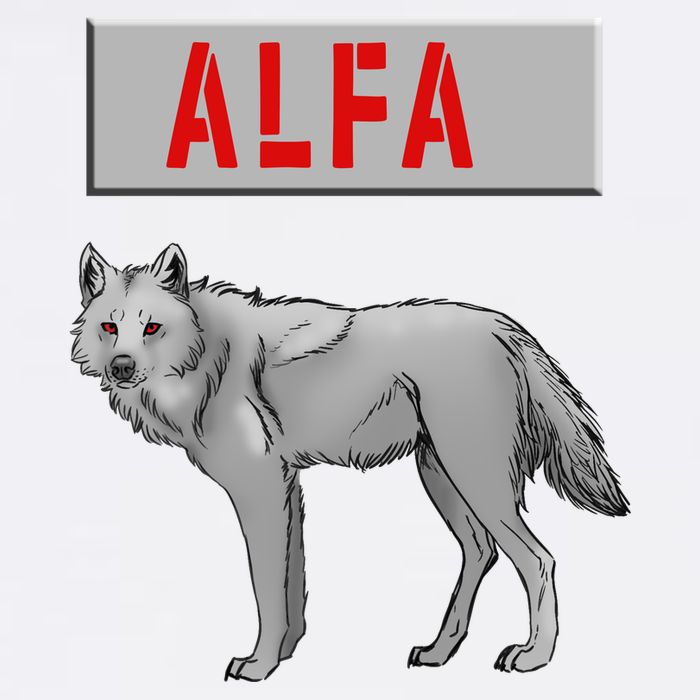 ALFA Wolf 11oz C Handle Ceramic Mug