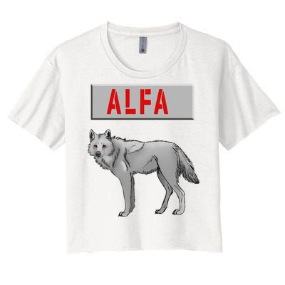 ALFA Wolf Women's Crop Top Tee