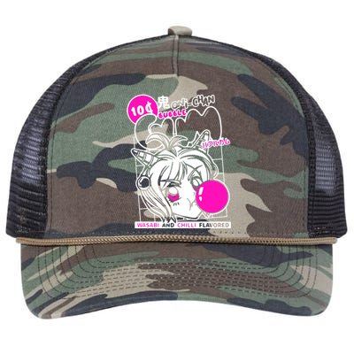 Anime Waifu Retro Rope Trucker Hat Cap