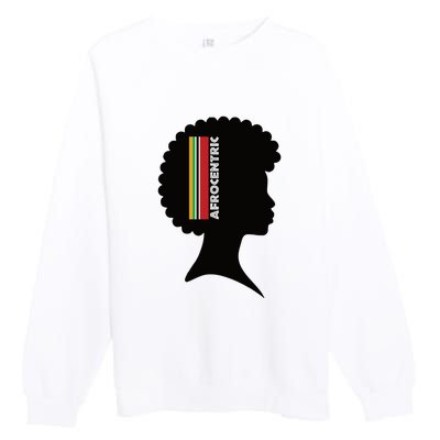 Afrocentric Woman Premium Crewneck Sweatshirt