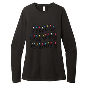 Alphabet Wall Alphabet Halloween Costume Christmas Womens CVC Long Sleeve Shirt