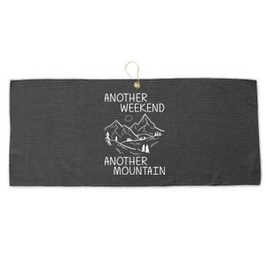 Another Weekend Another Mountain Large Microfiber Waffle Golf Towel