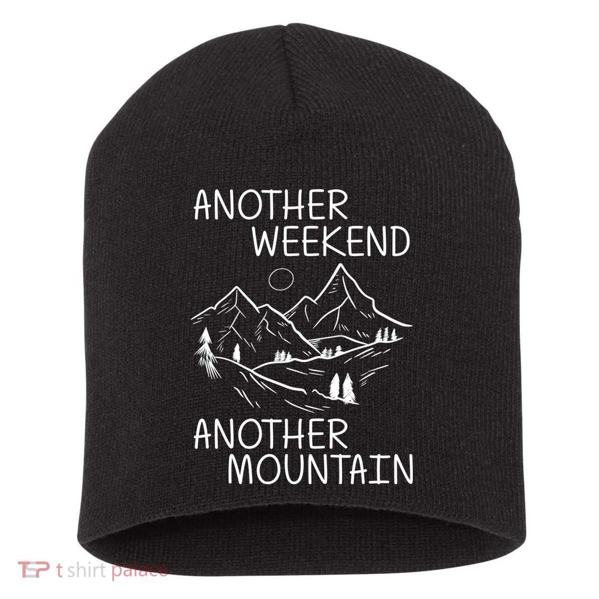 Another Weekend Another Mountain Short Acrylic Beanie