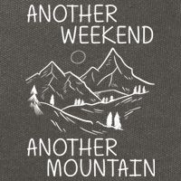 Another Weekend Another Mountain Cotton Canvas Backpack