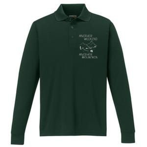 Another Weekend Another Mountain Performance Long Sleeve Polo