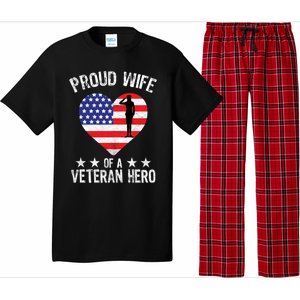 America Wife American Flag Veterans Day Patriotic Gift Pajama Set