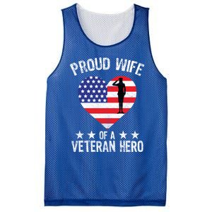 America Wife American Flag Veterans Day Patriotic Gift Mesh Reversible Basketball Jersey Tank