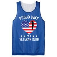 America Wife American Flag Veterans Day Patriotic Gift Mesh Reversible Basketball Jersey Tank