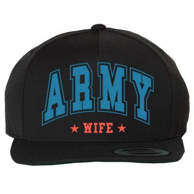 Army Wife Wool Snapback Cap