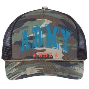 Army Wife Retro Rope Trucker Hat Cap