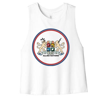 Advance Wars Allied Nations Women's Racerback Cropped Tank