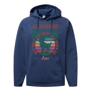 All Women Are Created Equal But The Best Are Born As Aries Performance Fleece Hoodie