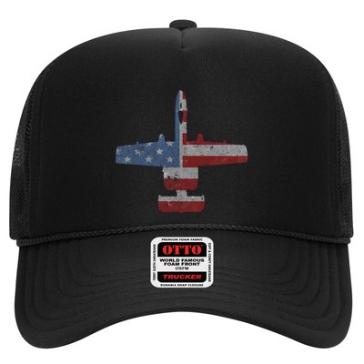 A10 Warthog Airplane American Flag Design Hat