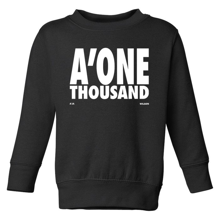 AJa Wilson AOne Thousand Toddler Sweatshirt