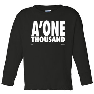 AJa Wilson AOne Thousand Toddler Long Sleeve Shirt