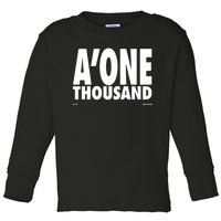 AJa Wilson AOne Thousand Toddler Long Sleeve Shirt