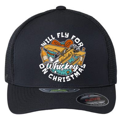 Aviator Whisky Aviation Airplane Aircraft Pilot Christmas Gift Flexfit Unipanel Trucker Cap