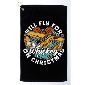 Aviator Whisky Aviation Airplane Aircraft Pilot Christmas Gift Platinum Collection Golf Towel