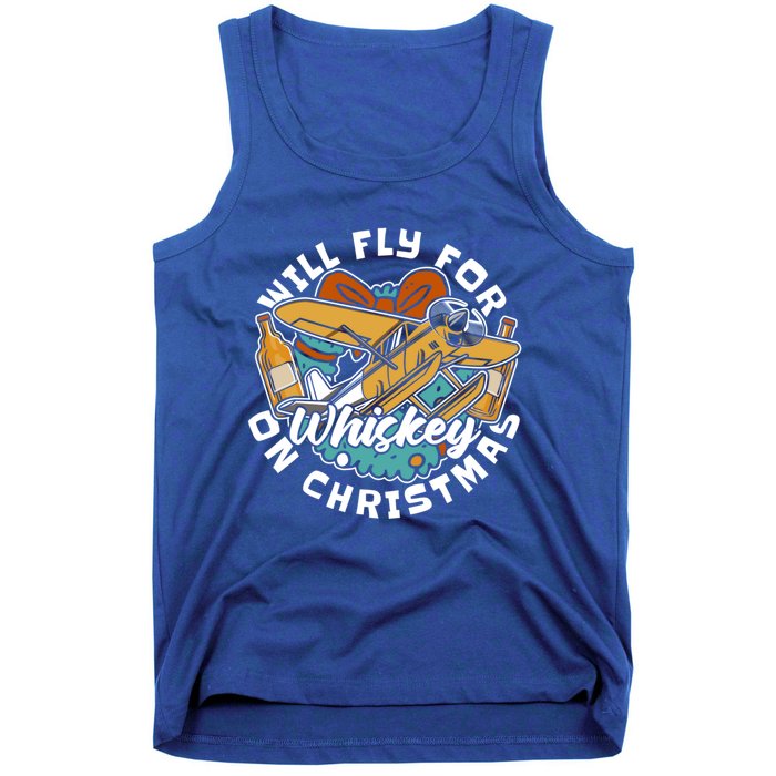 Aviator Whisky Aviation Airplane Aircraft Pilot Christmas Gift Tank Top