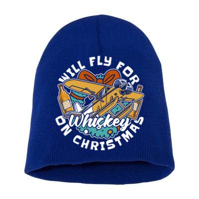 Aviator Whisky Aviation Airplane Aircraft Pilot Christmas Gift Short Acrylic Beanie